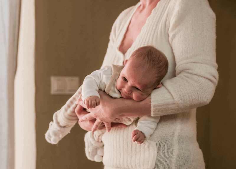 Football hold for newborns